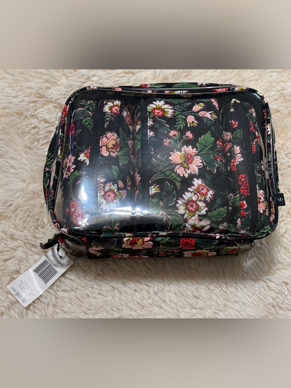 Vera Bradley 4 Pc. Cosmetic Set in Hidden Hearts